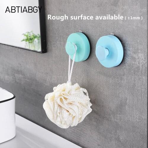 3KGS High Quality Strong Vacuum Suction Cup Hook Black Bathroom Kitchen Vacuum Sucker Towel Holder Self Adhesive Wall Hooks