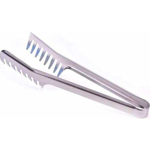 Kitchen Accessories Stainless Steel Noodles Clip Food Comb Spaghetti Tongs Pasta Clip Food Holder for Cooking Pasta Restaurant