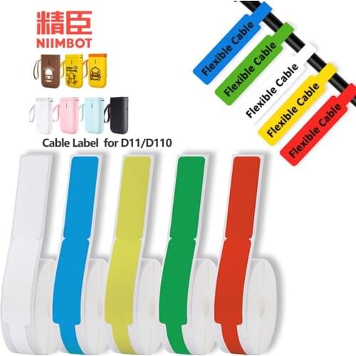 【Buy 5 get 30% off】NIIMBOT D11 / D110 Label Machine Sticker cable label flag pigtail network cable paper thermal waterproof