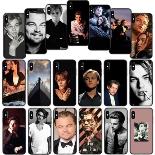 Leonardo DiCaprio Young Super Star Soft Cover Case for iPhone 7 8 6 6S 5 5S SE Plus