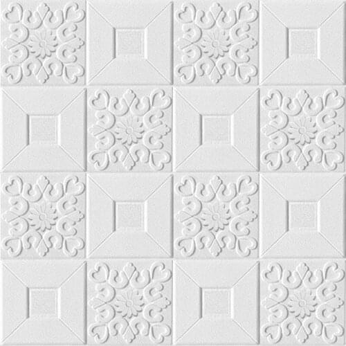 3D Wall Stickers Self-adhesive Ceiling Decorative Stickers Room Bedroom Kitchen Waterproof Wallpaper Living Room Decoration