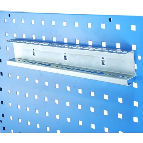 Drill Bits Holder Wall-Mounted Board 390mm Electric Drills Hooks Tool Part Storage Hanging Rack Steel Organizer Workshop/Garage