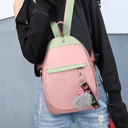 2021 New Women Backpack for Girls Waterproof Oxford Bagpack Female Rucksack Panelled Backpacks Womens Stylish Bag Ldies Mochila