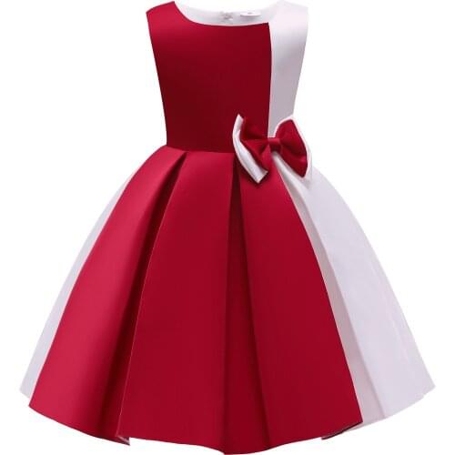 Girls' Dresses 2021 Europe And America Sleeveless New Childrens Wear Spring Princess Dress Contrast Pleated Vest Dress