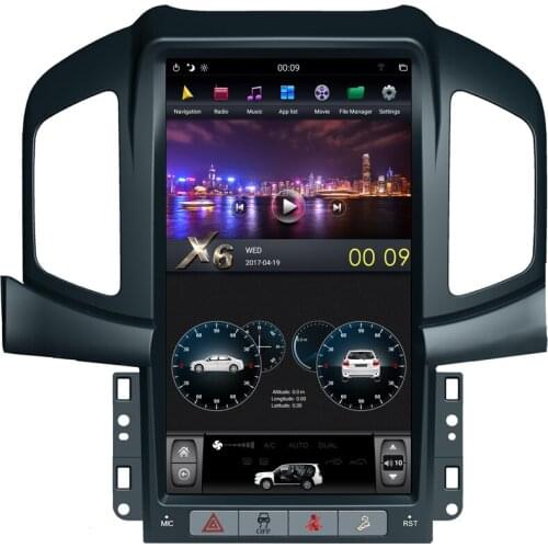 PX6 Car Bluetooth Screen Tesla Android 9 GPS Navi Multimedia For Chevrolet Captiva 2013 2014 2017 13.6" Stereo DSP Head Unit