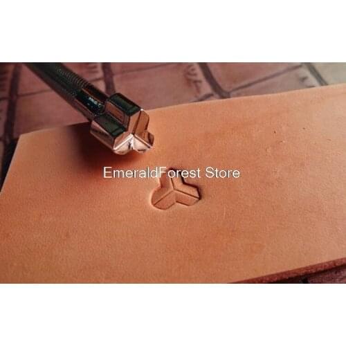 Leather carving, DIY tools, new steel, carving, geometric stripe 9mm*9mm