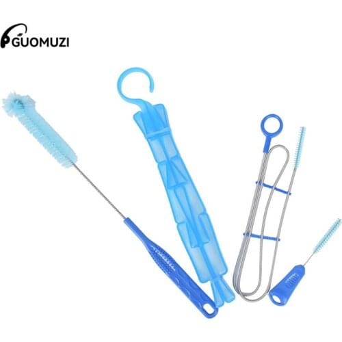 4Pcs/Pack Water Hydration Bladder Tube Cleaner Brushes Tube Cleaning Kit Water Bladder Bag Cleaning Tube Hose Sucker Brushes