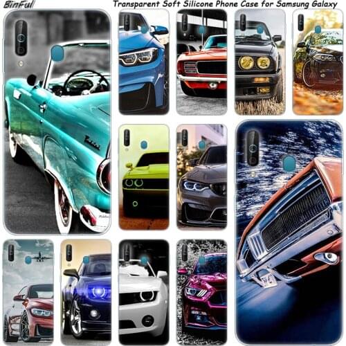 Hot best Sports car Silicone Phone Case For Samsung Galaxy A80 A70 A60 A50 A40 A40S A30 A20E A2CORE M40 Note 10 Plus 9 8 5 Cover