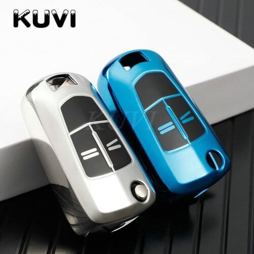 TPU Flip Remote Folding Car Key Cover Fob Case Shell Bag For Vauxhall Opel Astra H Corsa D Vectra C Zafira Astra Vectra Signum
