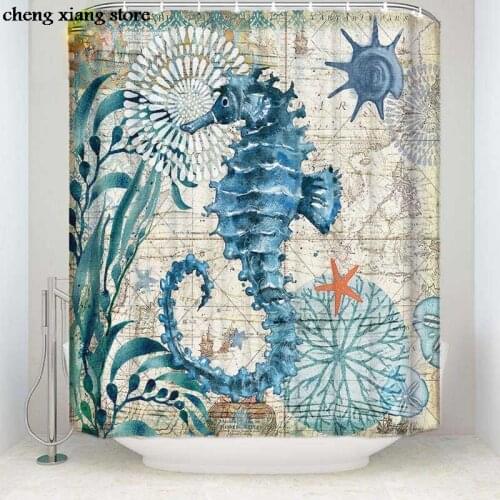 Waterproof Shower Curtains Curtain Octopus Home Bathroom Curtains 100% Polyester Fabric Bath Curtain bathroom Partition curtain