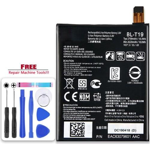High Quality Mobile Cell Phone Battery BL-T19 Phone Battery For LG Nexus 5X H790 BLT19 H791 H798 with tool gift 2700mAh