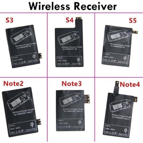 Excellent High Quality Qi Wireless Charging Charger Receiver for Samsung Galaxy S5 S4 S3 Note 4 3 2