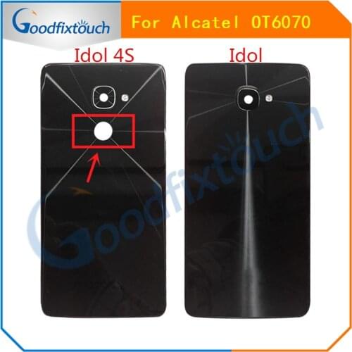 For Alcatel One Touch Idol 4S OT6070 6070k 6070y 6070 Back Cover Housing Rear Battery Door Replacement Parts