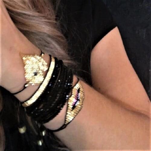 ZHONGVI Bracelets For Women Finging Miyuki Heart Bracelet Mexico Jewelry Gold Lips Pulseras Mujer Moda 2020 Armband Accesorios