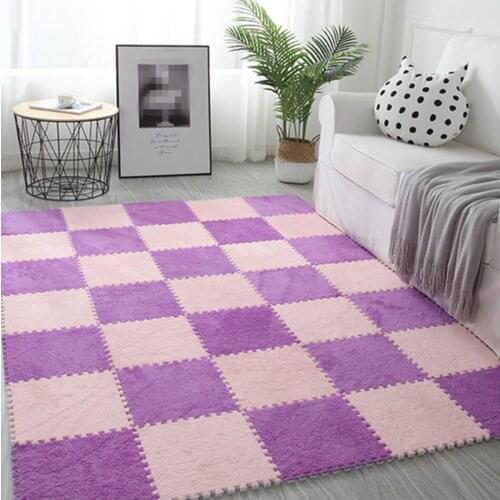 10Pcs/Lot Kids Carpet Plush Baby Play Mat For Children EVA Foam Developing Mat Puzzle Kids Soft Floor Rug Game Crawling Playmat