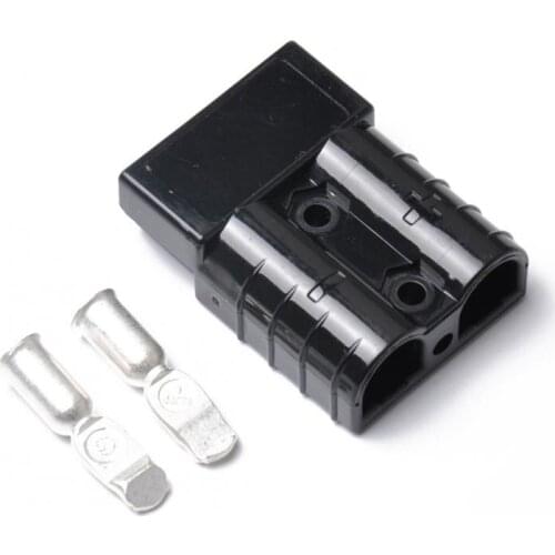 2 Sets Universal Winch Car Truck 50A 600V Plug Connector with Dust Cover Kit