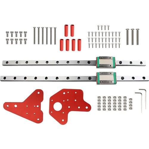 2x Linear Slide Rail Guide + 2 MGN12H Block Kit Set CNC Machine 3D Printer