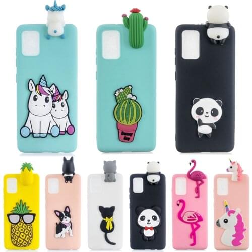 3D Case on sFor Etui Samsung Galaxy A51 A01 A71 A21 A41 A81 A91 A30S A50 A20 A10 S A40 A70 A20E Phone Case Soft Silicone Cover
