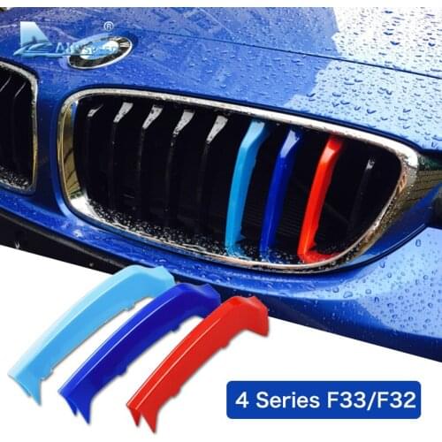 Airspeed for BMW F33 F32 4 Series Car Front Grill Stripes Covers Clips Motorsport Decorations Trim Accessories Car-styling