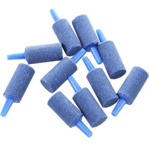 Fish Tank Mineral Bubbles Air Stone, 10 Pieces, Blue