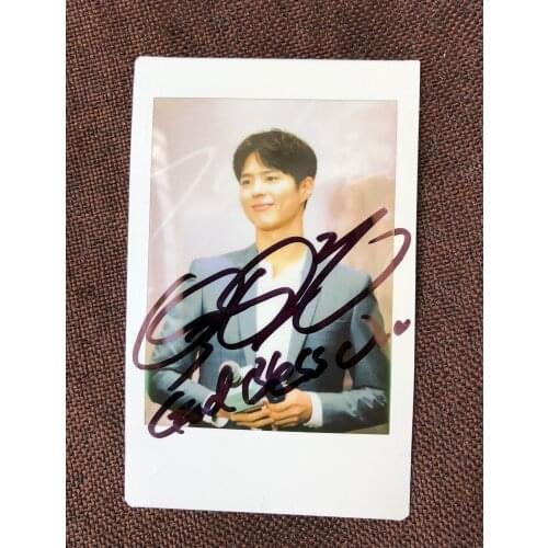 Hand signed park bo gum autographed polaroid autograph in ink 4 versions 072019
