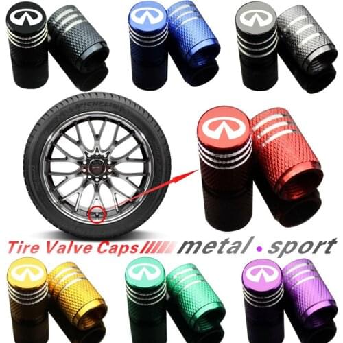 Car Styling Wheel Tire Parts Valve Stem Plugs Cover for Infiniti FX35 Q50 Q30 ESQ QX50 QX60 QX70 EX JX35 G35 G37 Car Accessories