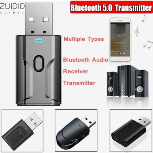 Multiple Types USB Wireless Bluetooth 5.0 Adapter Audio Transmitter and Receiver Stereo Car Kit For TV PC