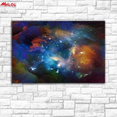 Large Wall Art,universe stars,Restaurant study Bedroom Decor Wall oil Painting Print Nice wall picture for living room no frame5