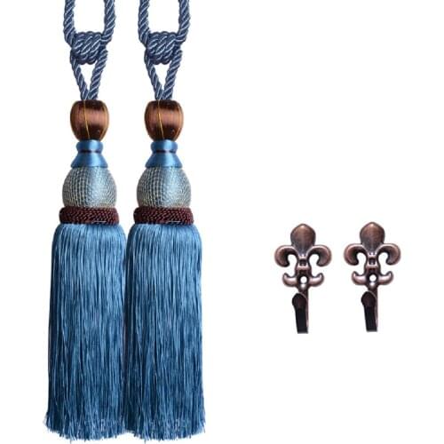 Decorative ball curtain tassel hanging ball decorative curtain binding rope hanging ball accessories gold wire tennis Korean del