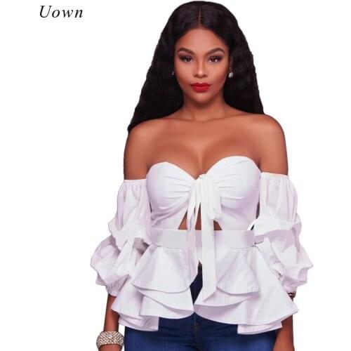 Doyerl Black And White Blouses