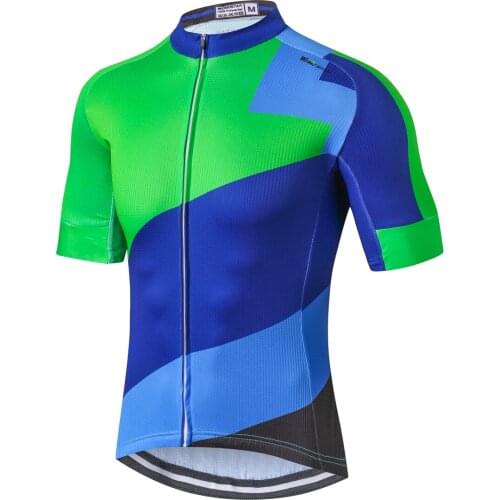 Breathable Mens Cycling Jersey Summer Mountain Bike Jersey Pro Team Cycling Clothing Anti-UV Bicycle Shirt Racing Cycle Wear