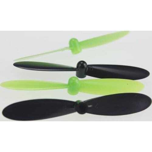 F08519 H107-A36 Propeller Kit for Hubsan H107D/H107L/H107C H107C+ Quadrocopter RC Aircraft Color Black and Green