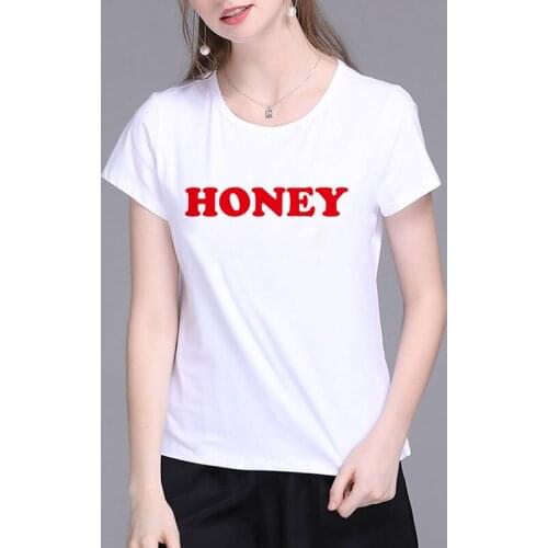 Harajuku simple Letter Printing White T Shirt Summer Casual Short Sleeve Women T-shirt Tops Romantic Hipster Aesthetic Tshirt