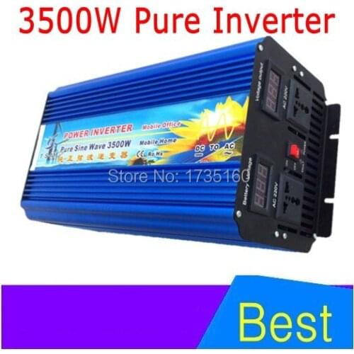 24vdc to 220vac Pure sine wave power inverter 3500w for home use Inversor onda sinusoidale pura