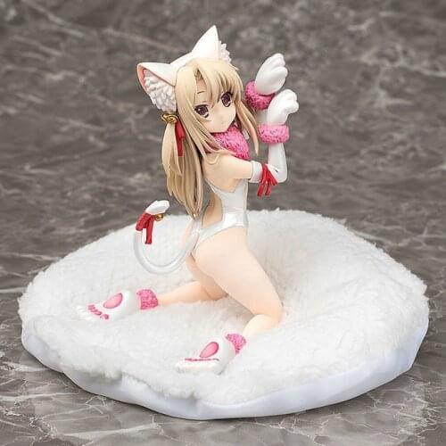 Fate/kaleid Liner Illyasviel Von Einzbern Black And White Cat Ear Girls Action Toy Japanese Anime Figures Collectible Figurines