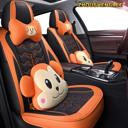 ZHOUSHENGLEE flax car sear covers for mitsubishi carisma pajero 4 mitsubishi outlander xl colt lancer subaru forester impreza