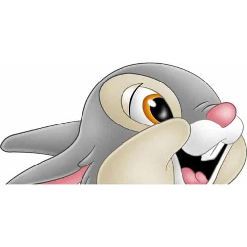 Cute Cartoon Bunny Car-Sticker Automobiles Motorcycles Window Bumper Laptop Vinyl Decal PVC Decorative Goods Apply To Car Window