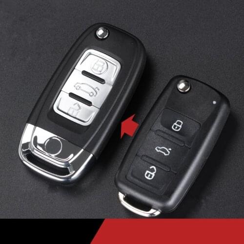Car Modified Remote Key Shell Fob for VW Golf Jetta Polo Tiguan Passat EOS Remote Key Case for Skoda Rapid Superb Octavia Fabia