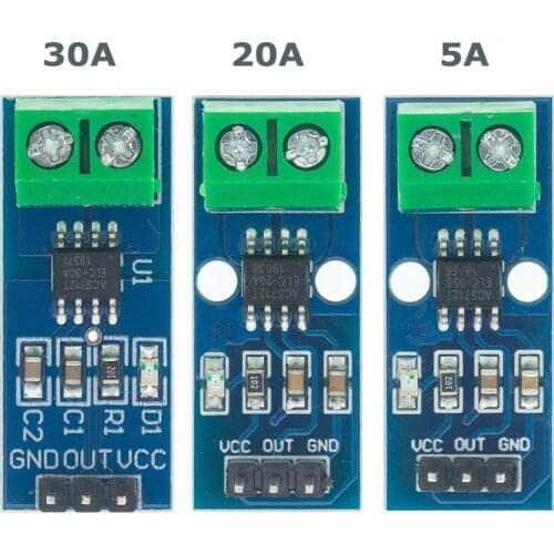 NEW 5A 20A 30A Hall Current Sensor Module ACS712 model 5A 20A 30A In stock high quality