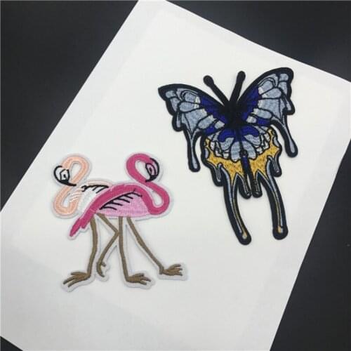 Wholesale 20pcs Embroidered Sewing On Patch Iron-On Patch Stickers For Clothes Sewing Fabric Applique Supplies YH207