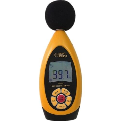Handheld Digital Noise Sound Level Meter Store 10000 Readings USB Tester Range 30dB-130dB Accuracy +/- 1.5db Smart Sensor AR854