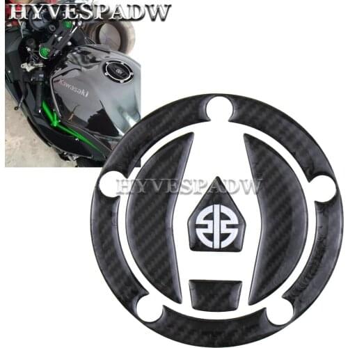 Carbon Fiber Tank Pad Gas Cap Decal Protector Cover Fit for Kawasaki H2 2015 2016 H2R 15 16 Z H2 H2r 2016