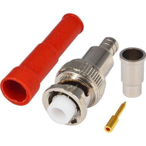 10 Pieces BNC Plug Male RF Connector MHV 3000V RG59 RG62 LMR240 Male Coaxial High Voltage Power Adapter