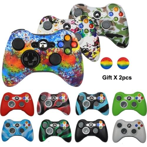 Soft Silicone Protective Skin Case Cover Forxbox 360 Controller Rubber Protector Shell Case Forxbox 360 Gamepad