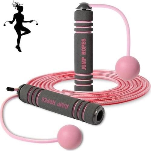 Cordless Jump Ropes Anti-Slip Lose Weight Fitness Equipment Skipping Handle Adjustable Bearing Cordless Ball Adult Home Exercise