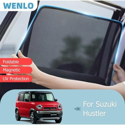For Suzuki Hustler Front Windshield Car Sunshade Side Window Blind Sun Shade Magnetic Windscreen Visor Mesh Curtain Protection