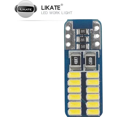 Likt Automobile Led Decoding Constant Current Width Indicator T10 4014 24smd License Plate Lamp Reading Lamp 12 / 24 V