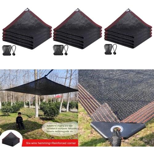 UV Resistance Greenhouse Covers Sunblock Shade Cloth Net Mesh Tarp Protection Outdoor Shade Screen with Grommets