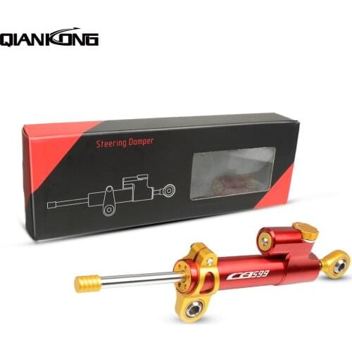Universal Motorcycle Aluminum Steering Stabilizer Damper for honda CB599 1998 1998 2000 2001 2002 2003 2004 2005 2006