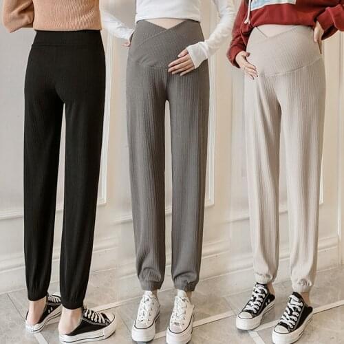 Pregnant Women Bottom Pants Outside The Fashion Waist Pants Tide Mother Spring, Summer And Autumn